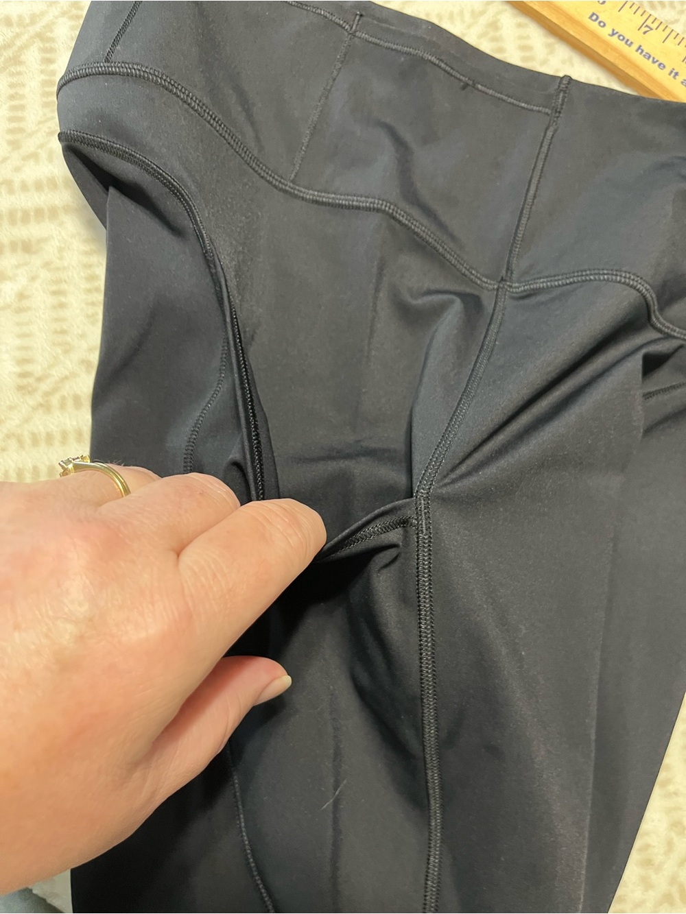 lululemon athletica Black High-Rise Bike Shorts with Side Pockets 8 - Picture 7 of 7